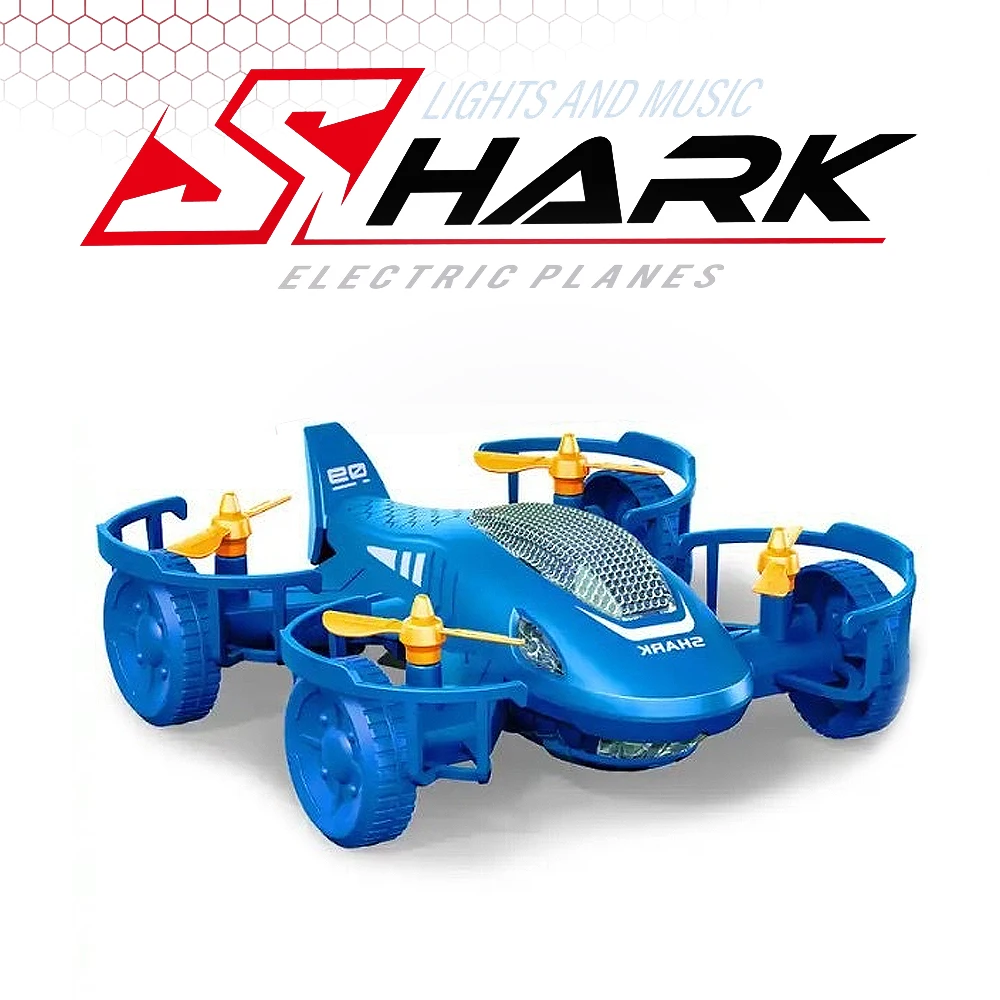 Electric Shark Toys Children's Airplane Toys with Sound Birthday Gift Sets Luminous Car Boy Game Drop Resistant Bionic Model