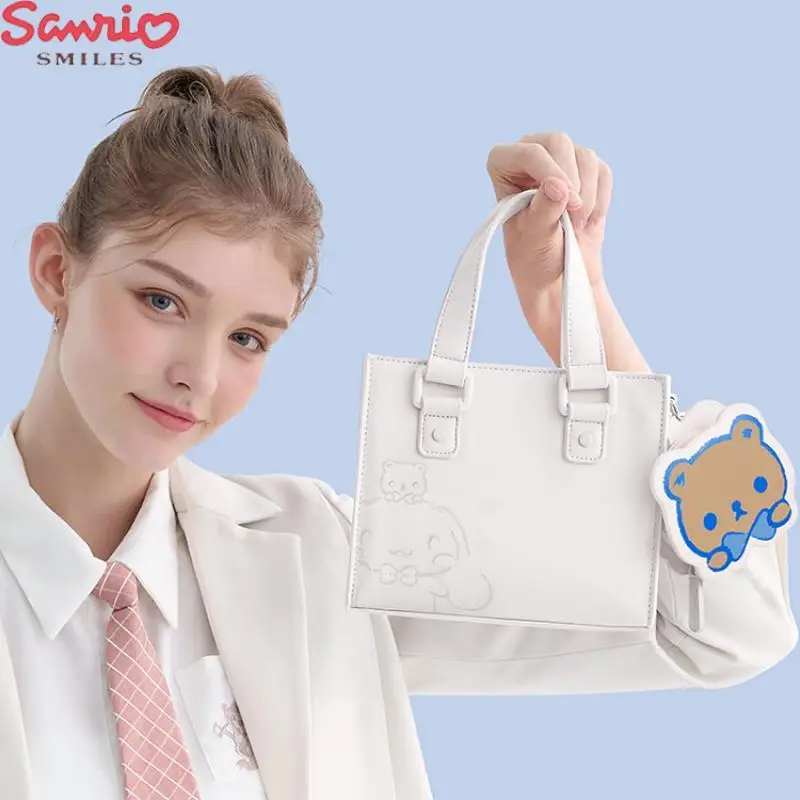 Sanrio New Handbag Kawaii Cinnamoroll My Melody Kuromi Girls' Bag College Style Messenger Bag Give Friends Birthday Gifts