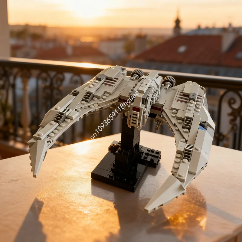 

314 шт. MOC Battlestar Galactica Cylon Raider, модель строительных блоков, креативная идея, рождественские подарки, детские игрушки на день рождения