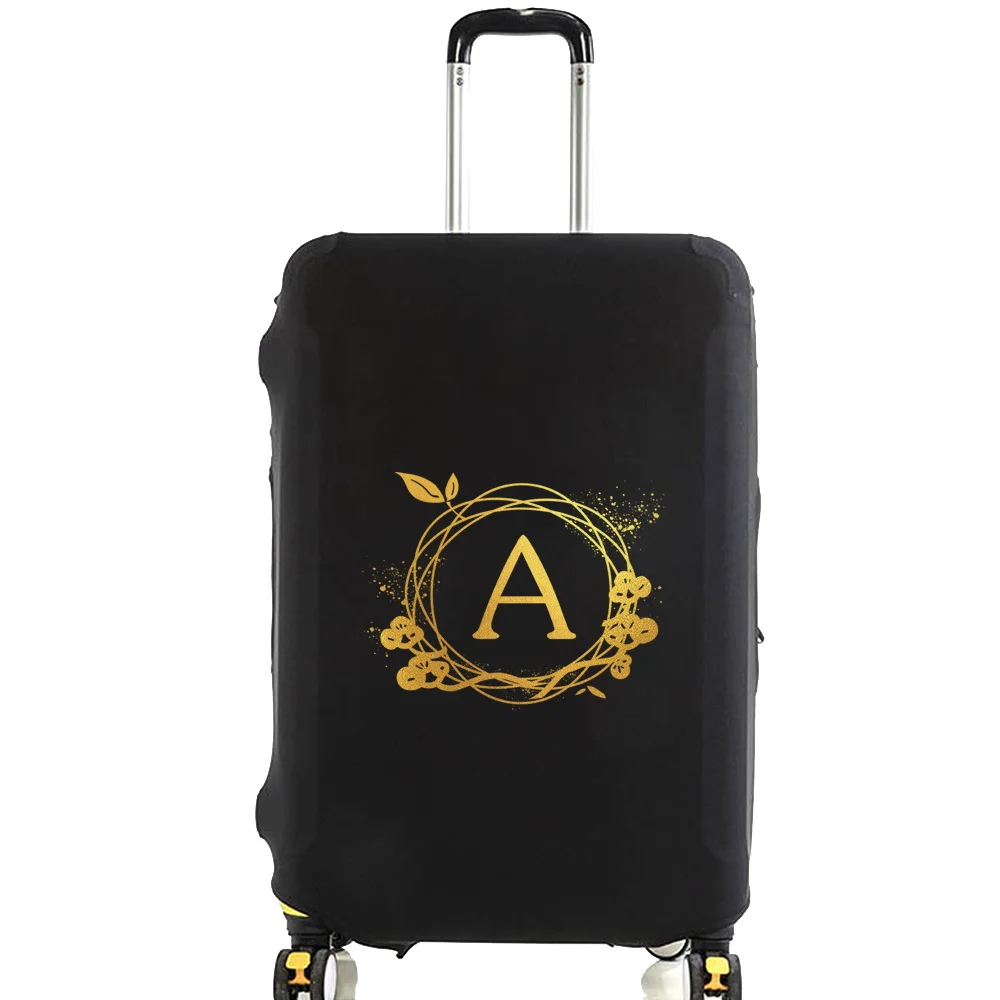 Elastic Thicken Luggage Protective Cover Suitable18-32 Inch Trolley Case Suitcase Dust Cover Wreath Letter Travel Accessories