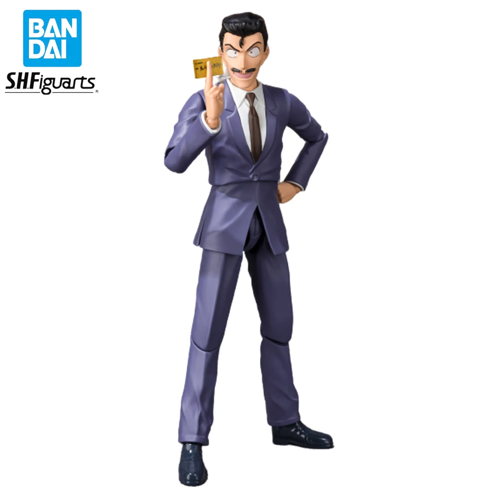 

In Stock Original Bandai SHFiguarts Detective Conan Mouri Kogorou Action Figure Anime Genuine Collectible Boxed Model Dolls Gift