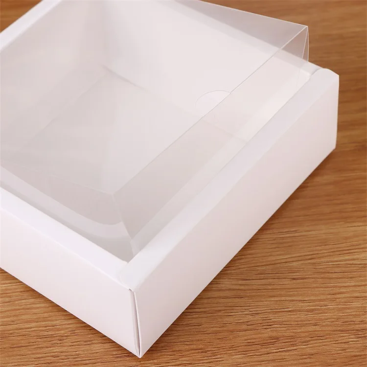 30pcs Transparrent Paper Gift Box Slide Display Gift Box Wedding Cookie Candy Cake Box