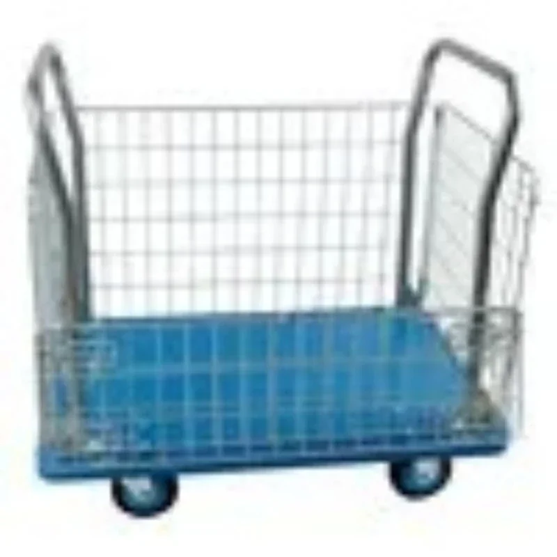 Multi-functional Fence car grid trolley pulling goods stall logistics turnover small trolley handling small trailer