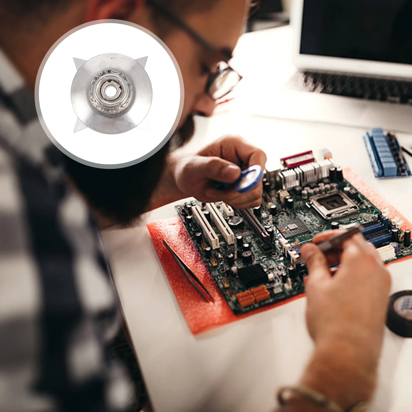 

20Pcs Electrostatic Buckle Anti-Static Durable Simple Design Excellent Workmanship Useful Electrostatic Buckle