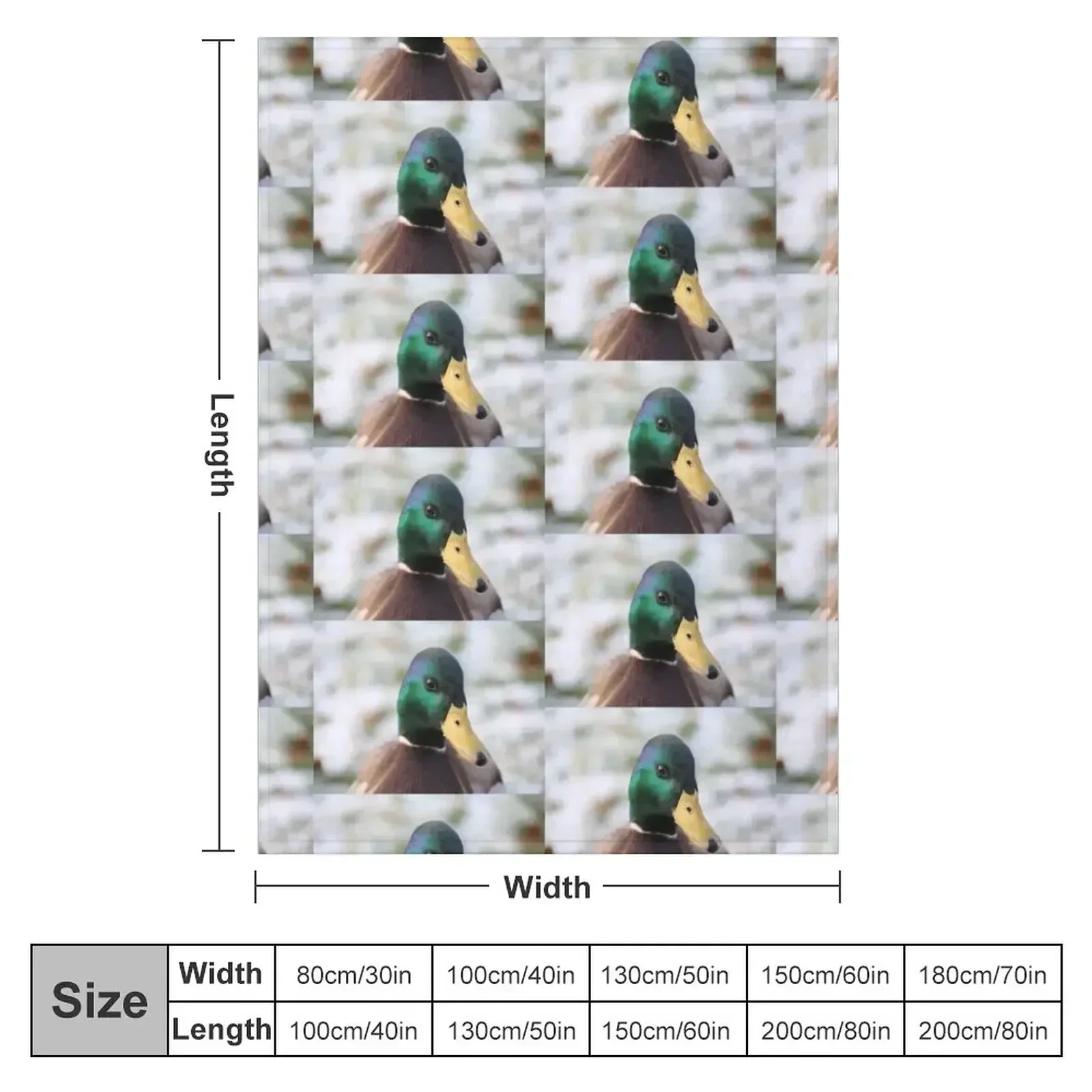 Duck watching you Throw Blanket valentine gift ideas Nap Plaid on the sofa blankets and throws for winter Plush Blankets
