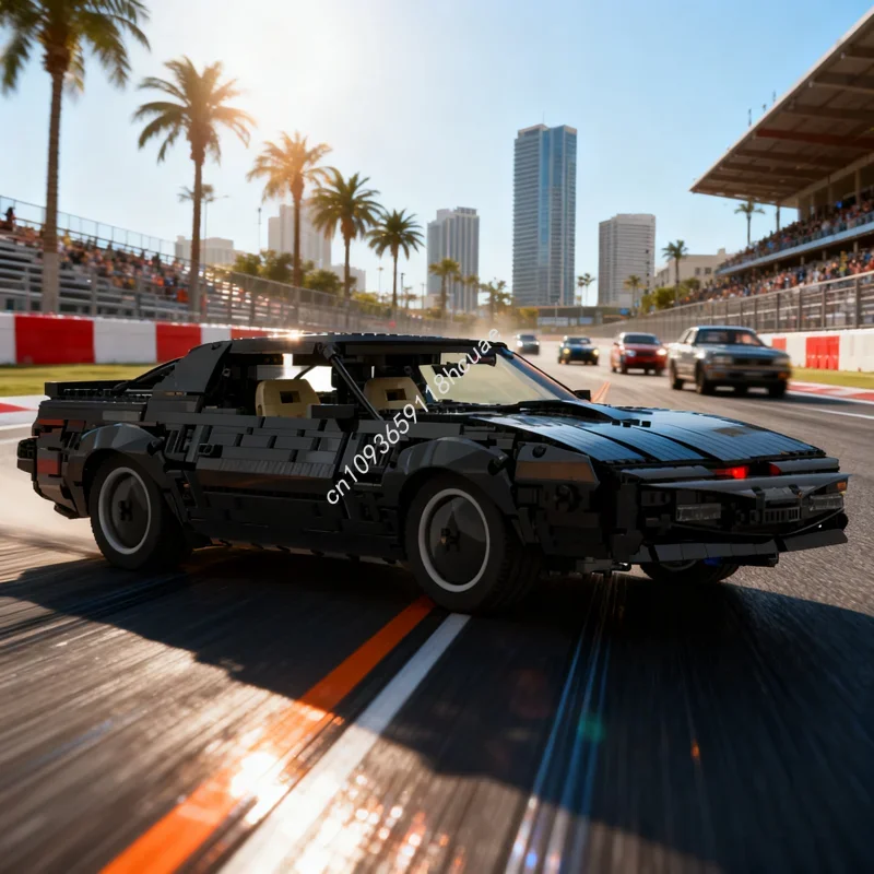 

2861 деталь MOC Knight Rider KITT, техническая модель для сборки, конструктор, рождественский подарок, архитектурная модель, игрушки для самостоятельной сборки, подарок на день рождения для детей