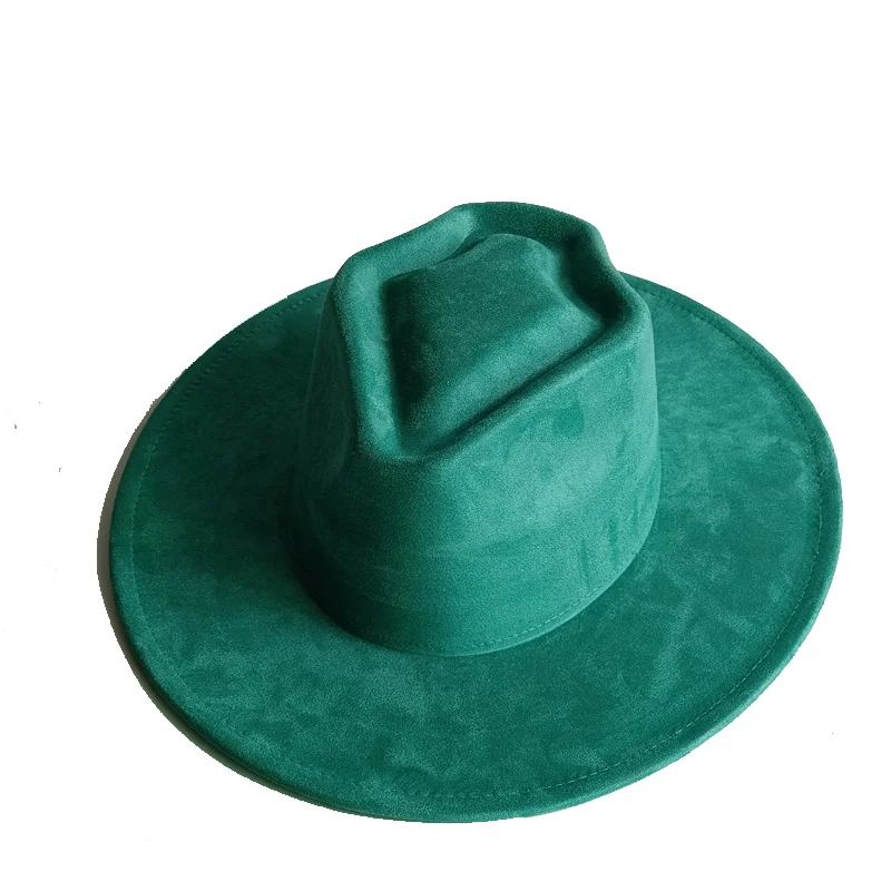 Vegan Suede Hat Love And Arrow Top Rancher Hats Blank Hats for Burning Multicolor teardrop shaped Top 9.5cm Brim Unisex Jazz Hat