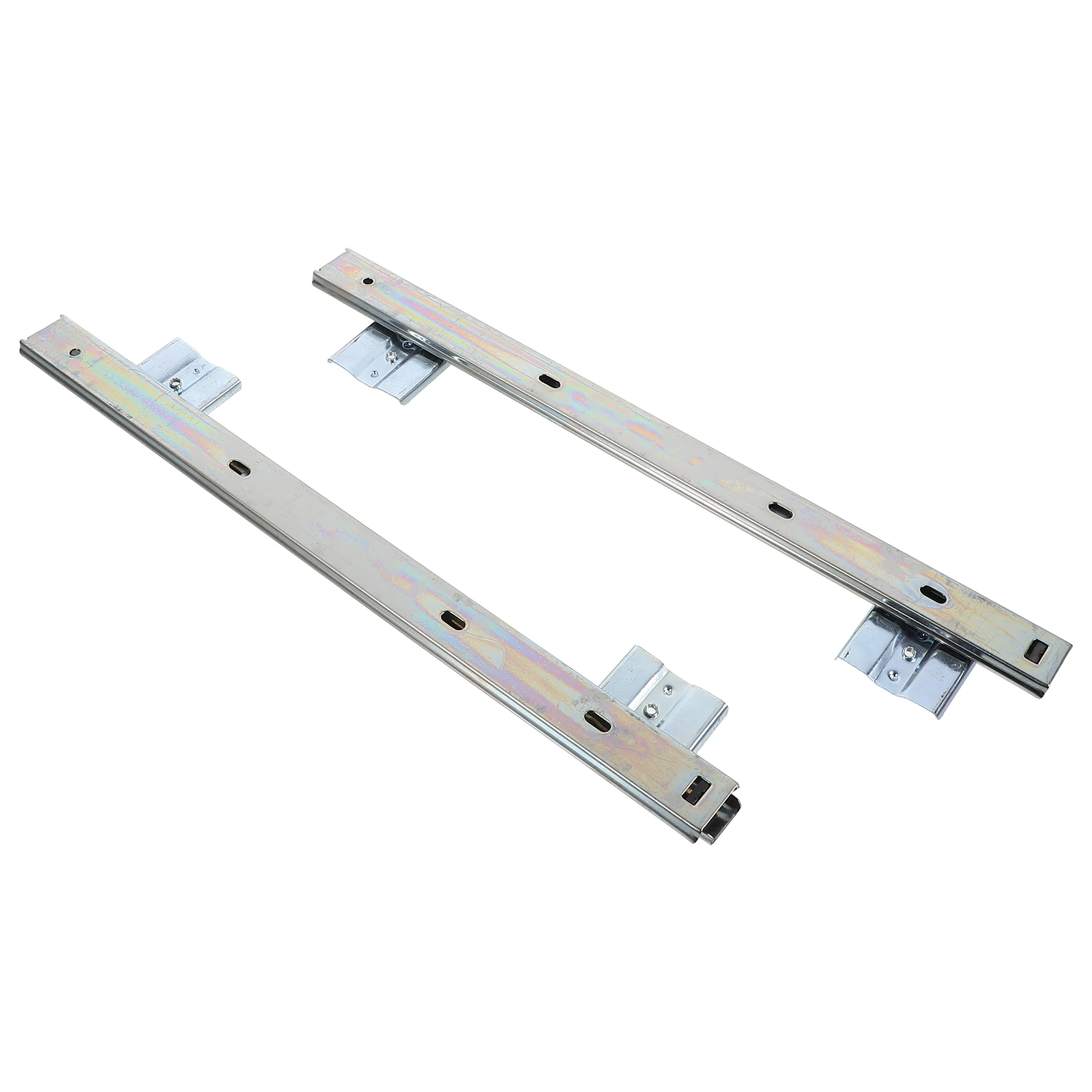 

1 Set Heavy Duty Steel Keyboard Slides Full Extension Space Saving Office Home Desktop Drawer Cabinet Mount Sliding Rail Track