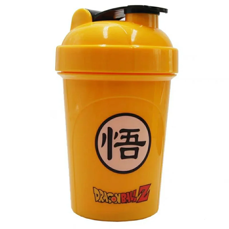 Dragon Ball Goku Shake Cup Plastic Creative Sports Fitness Drinking Cup Bottle Logo Protein Powder Milkshake Box Mixing Cup Gift