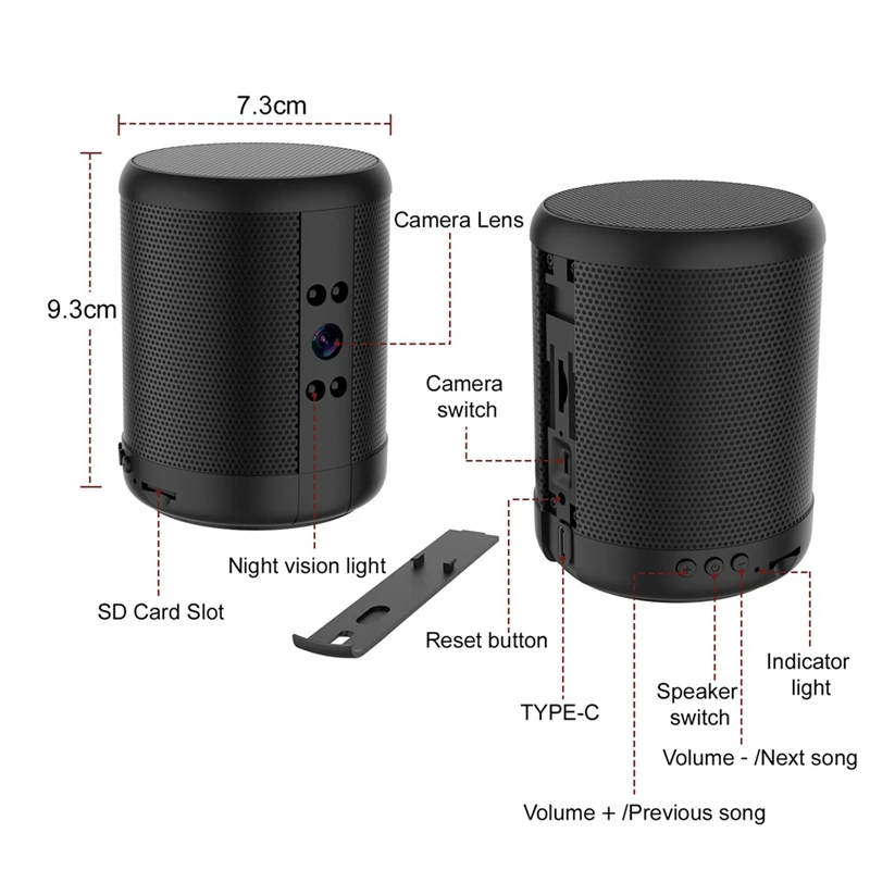 Câmera de vigilância inteligente sem fio, wi-fi, grande angular, alta definição, visão noturna, substituição de monitoramento de rede remota doméstica