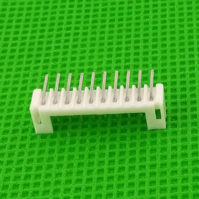 1000 pz/lotto maschio ad angolo retto materiale PH2.0 2mm 10pin 10pin connettori conduttori pin Header PH-10AW