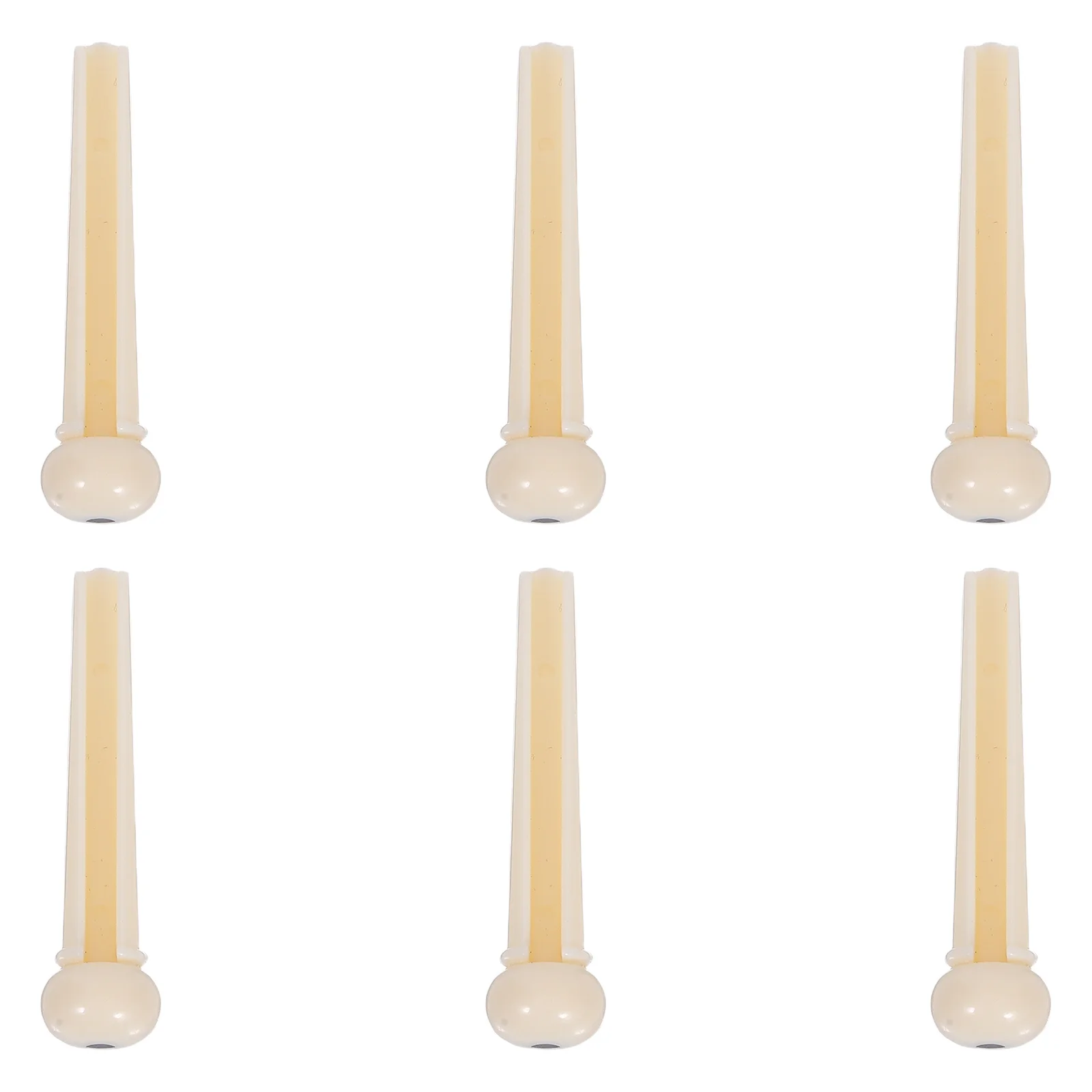 

6pcs Acoustic Guitar Bridge Pins Replacement Parts Fit Fenda 6 String Pegs Brass Tone Pin Bass Guitar Sturdy Standard