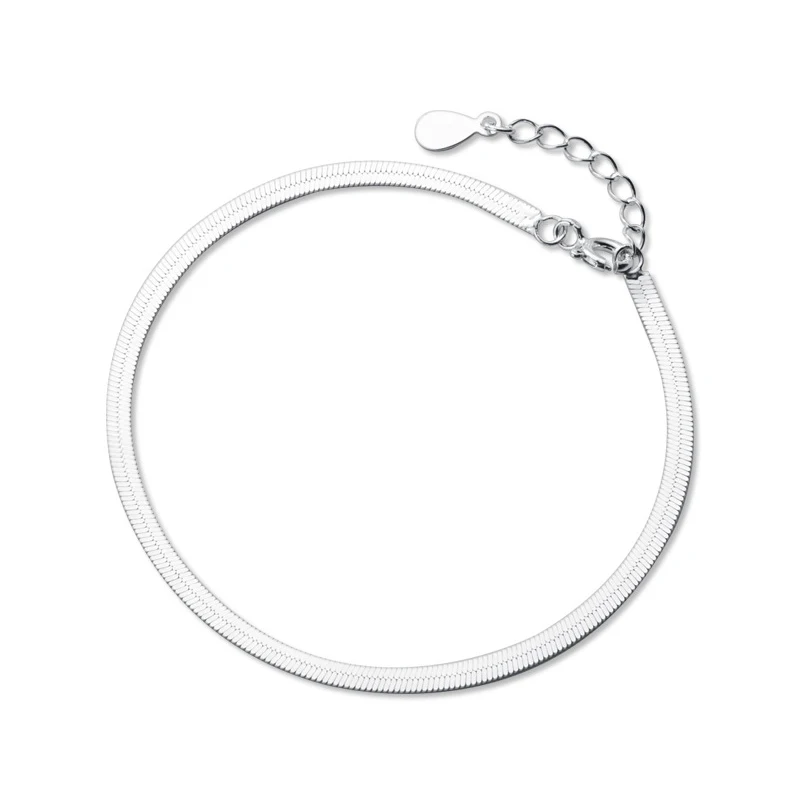 Modian Classic 925 Sterling Silver Charm Braceket or Anklet for Women Adjustable Snake Bone Chain Fine Jewelry 2020 Design