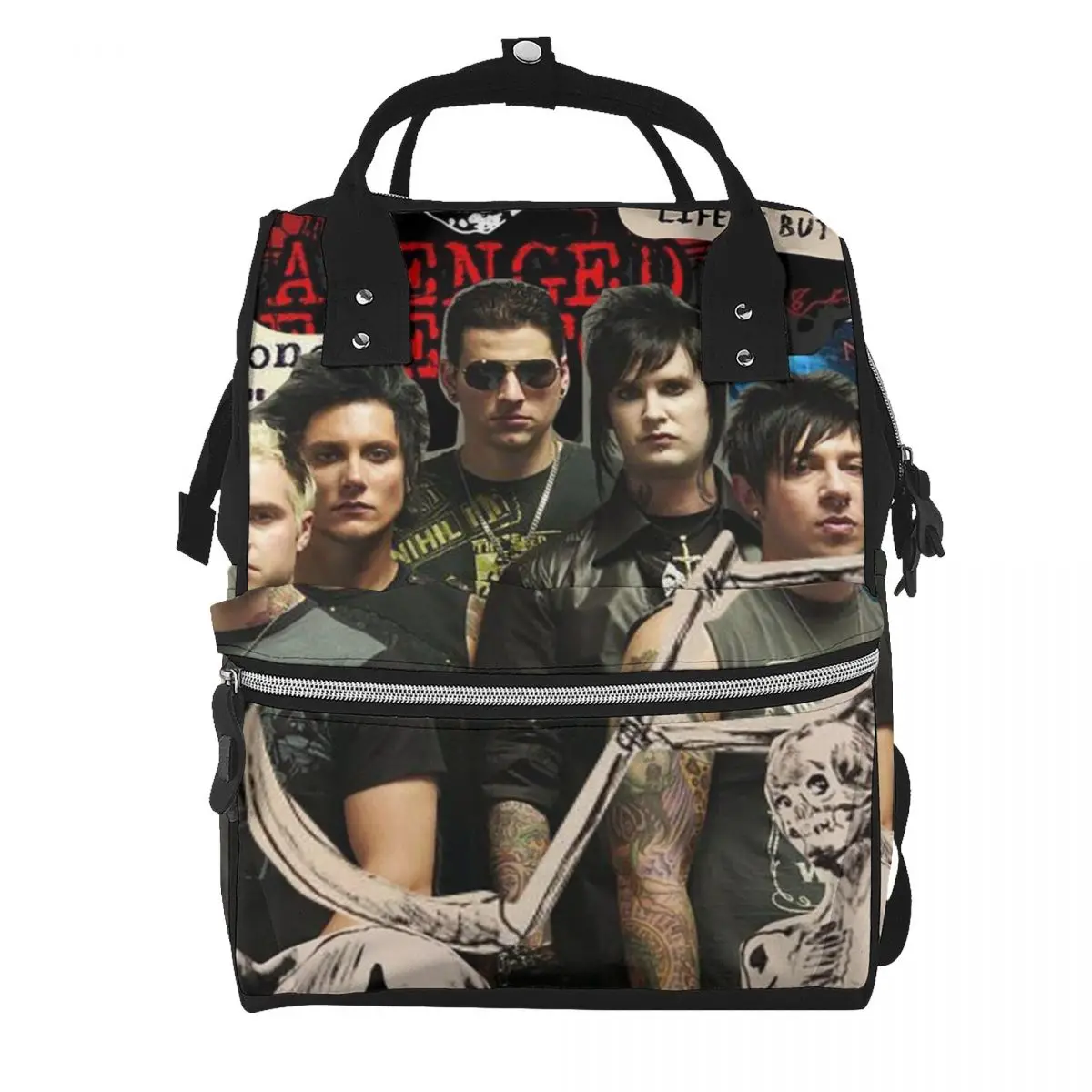 Avenged Sevenfold Student Backpack School Bag Hiking Travel Daypack for Men Women Bookbag Shoulder Bags