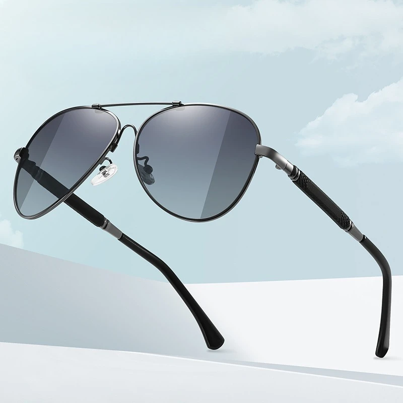 

Men's New Fashionable and Cool Aluminum Magnesium Frame Polarized Travel, Driving, UV Resistant Sunglasses, Night Vision Goggles