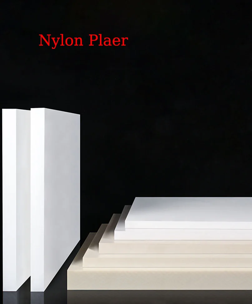 White PA Nylon Board, Insulation Rubber Board, Wear-Resistant Waterproof Partition, 6mm to 15mm  ﻿