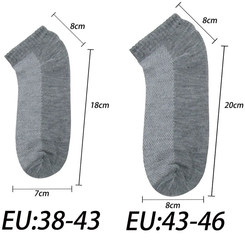 6Pcs=3Pairs/Lot Solid Mesh Men\'s Socks Short Invisible Ankle Summer Cotton Breathable Thin Male Boat Plus Size Eu 38-47