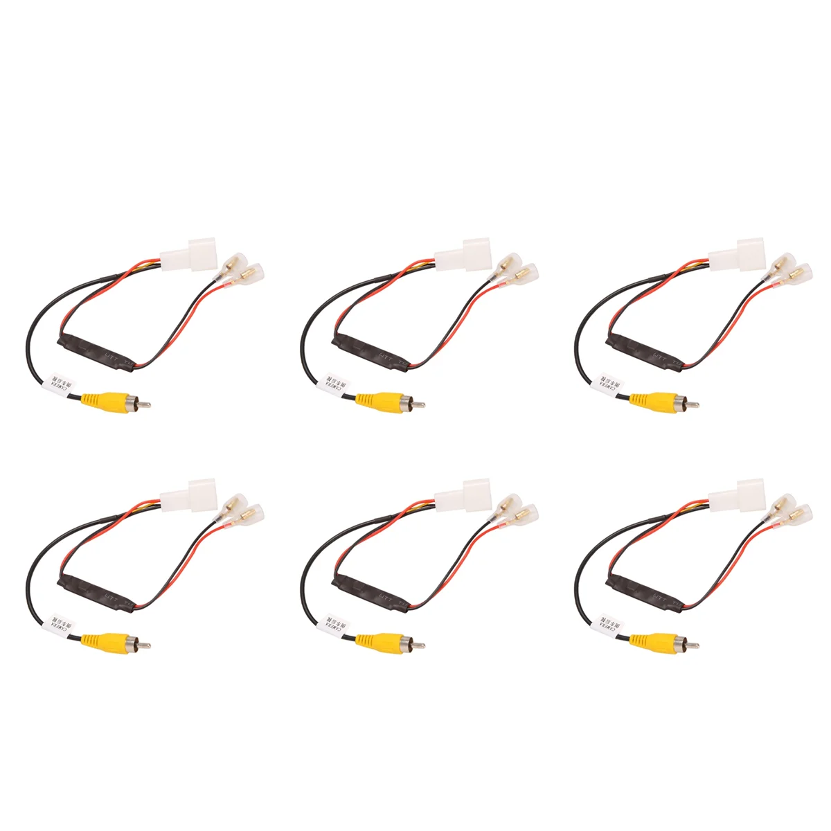 

6X 4 Pin Car Reverse Camera Retention Wiring Harness Cable Plug Adapter Connector Fit for Toyota