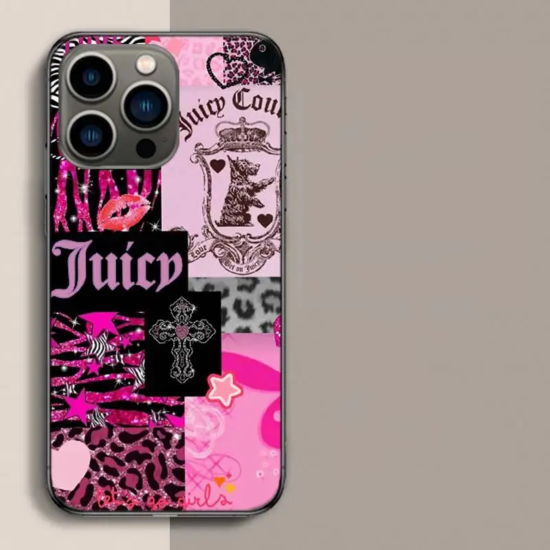 J-Juicy Couture Phone Case For Iphone 17 Air 15 Pro 14 Plus 16 Pro