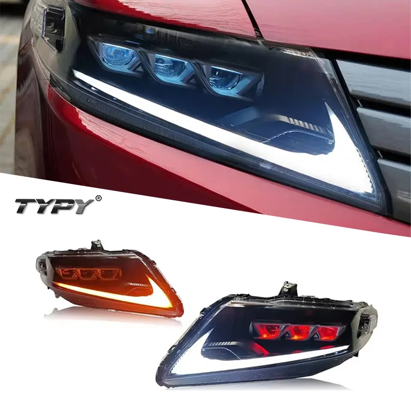 

TYPY Car For Honda City Headlight Upgrade Modified to New DRL Dynamic Turn Signal LED Headlight Auto Accessories 2008-2014