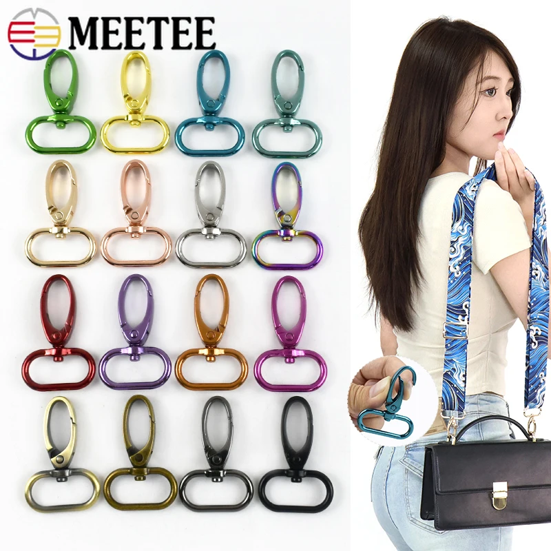 

5/10Pcs 20-38mm Metal Buckles Bag Straps Belt Tri-Glide Slider Clasp Webbing Strap Adjustable Hook Buckle Hardware Accessories