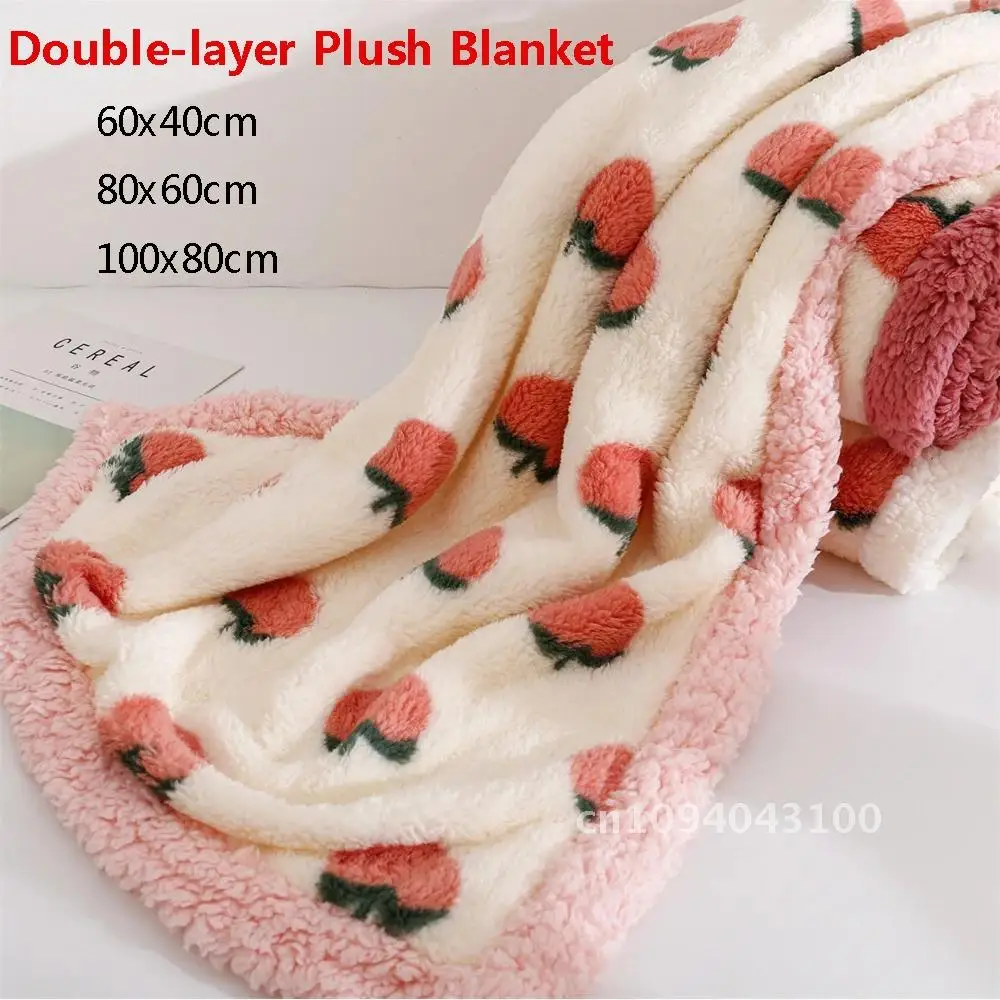 

Soft Fluffy Flannel Cushion Double-layer Plush Pet Sleeping Blankets Quilt Dogs Kennel Cats Bed Warm ​Mattress Mat Winter Sheet