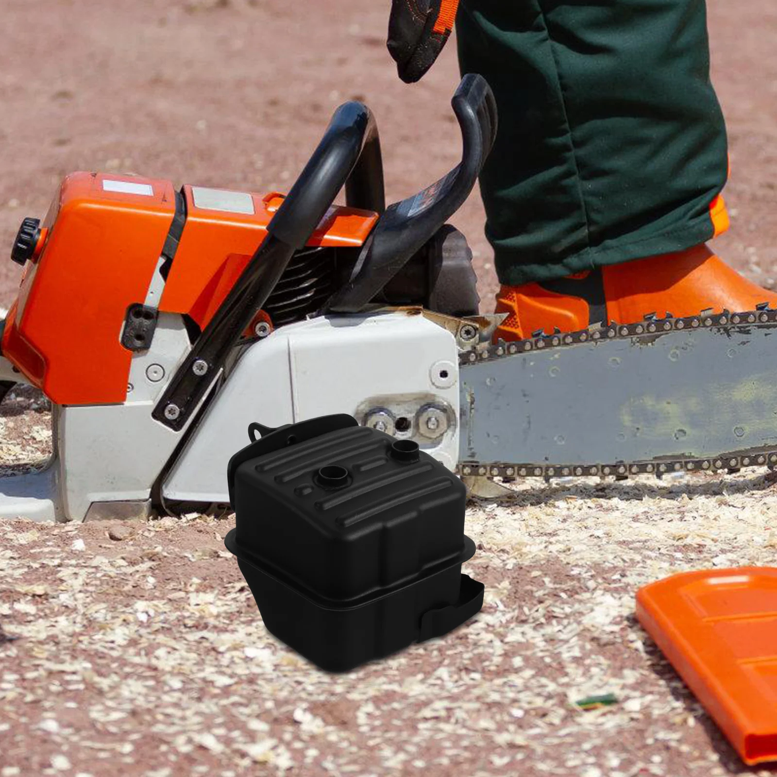 Chainsaw Exhaust Muffler Noise Deadener Sound Parts Replacement Accessories for Small Engine Tools High Reduction