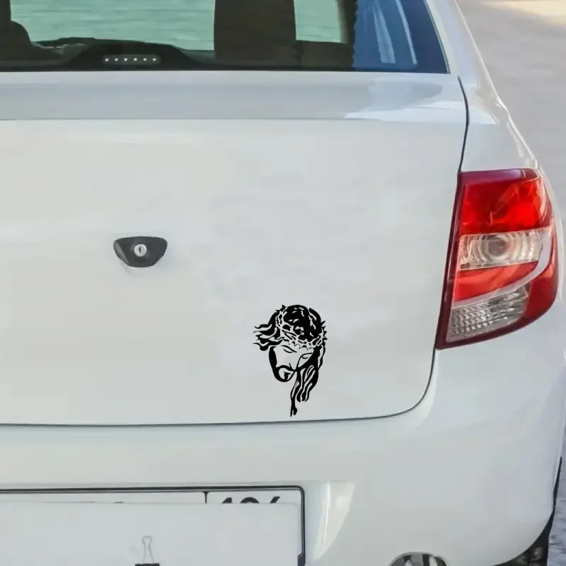 ملصق سيارة برمز مسيحي من الفينيل ، مثالي لأجهزة الكمبيوتر المحمول ، زجاجة مياه ، هاتف ، سيارة ، شاحنة ، دراجة نارية ، مركبة ، كوب طلاء ، مصد #2