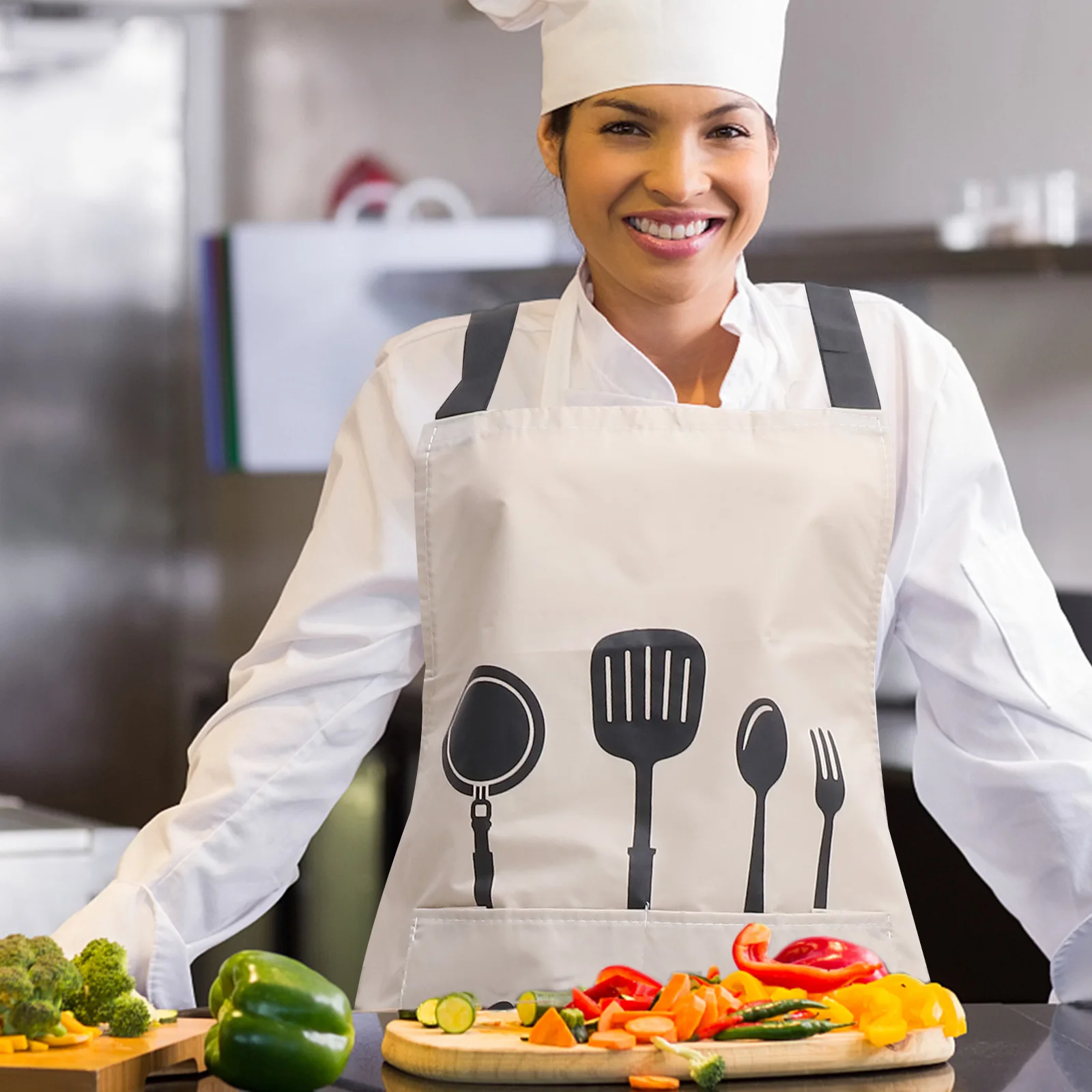 

Waterproof For Kitchen Cooking Baking Oil-Splashing Protection Pocket Grill Bbq Grease Proof Reusable Apron Men Women Chef