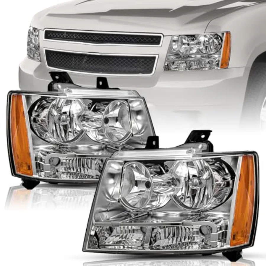 

Фара в сборе для Chevrolet Tahoe/Avalanche 2007-2014, Suburban 1500/2500 2007-2013, галогенная, заводская, левая+правая, для водителя и пассажира