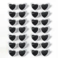 14 Uds. Gafas de ojo de gato con marco de plástico en forma de corazón, policarbonato decorativo Vintage incluido para fiesta, boda, Festival de Música