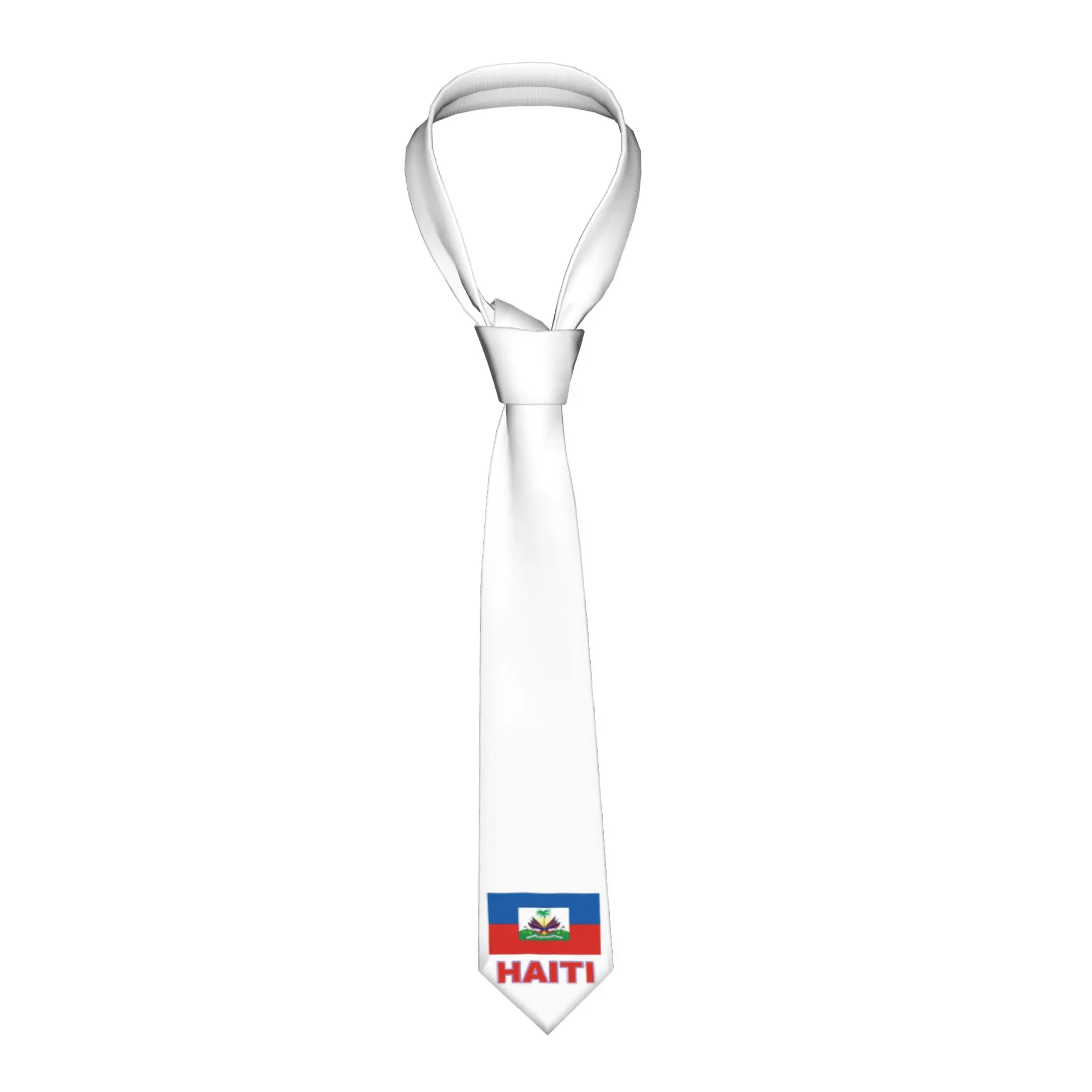 Classic Haitian Flag Pride Of Haiti Neck Tie for Office Men  Necktie