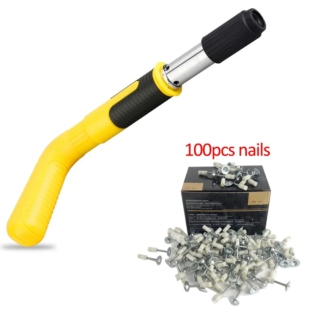 

Wall Fastener Manual Air Nailer Steel Nail Gun Silencing Adjustable Anchor Wire Slotting Device Woodworking Rivet Gun Tools