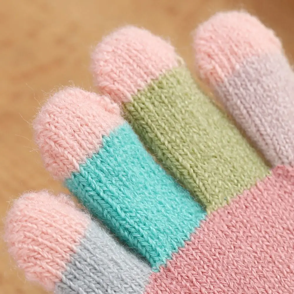 Thicken Winter Children Gloves High Quality Warm Wool Hand Gloves Windproof Full Finger Guantes Autumn Winter