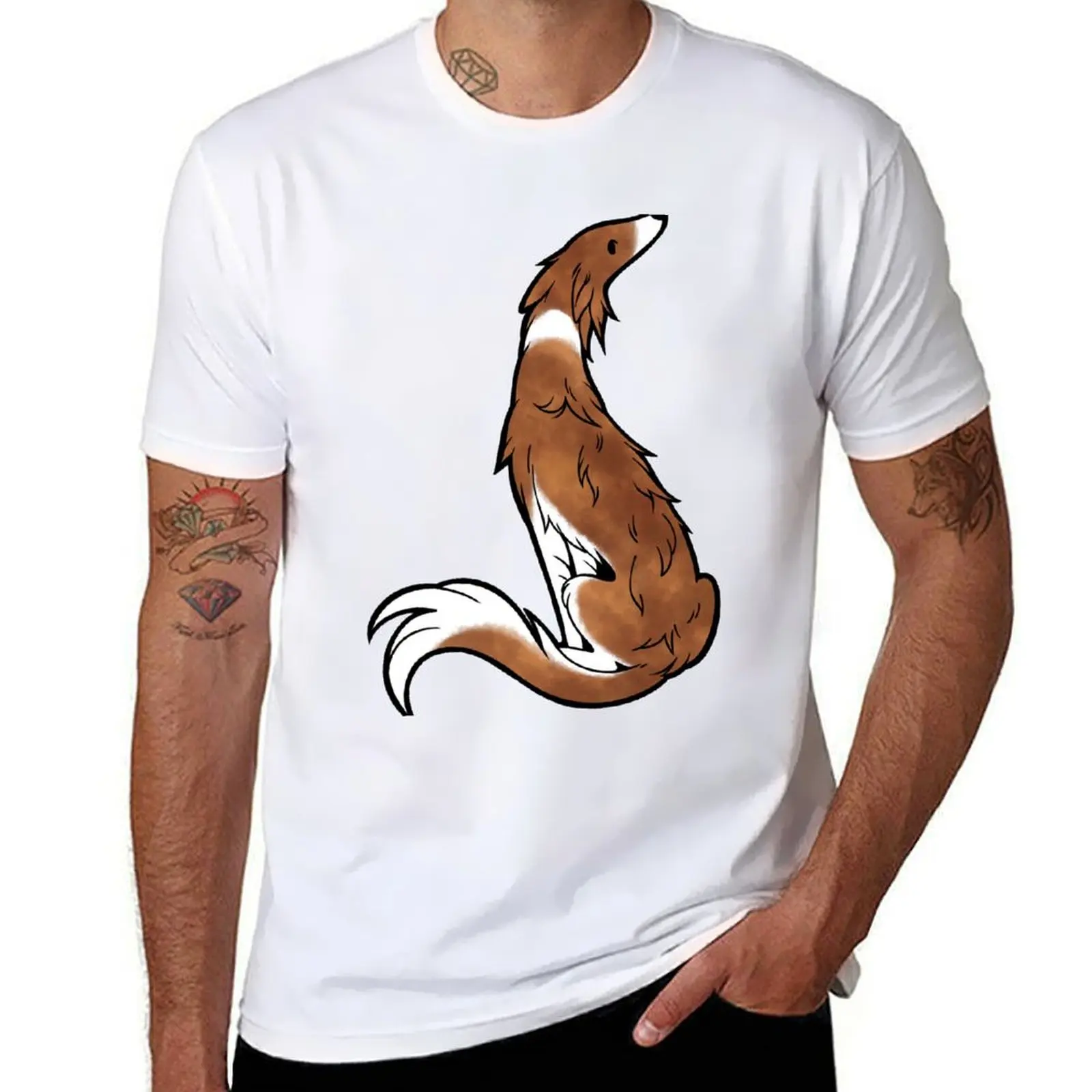 

Красная футболка Silken Windhound, футболки с принтами, персонализированная футболка