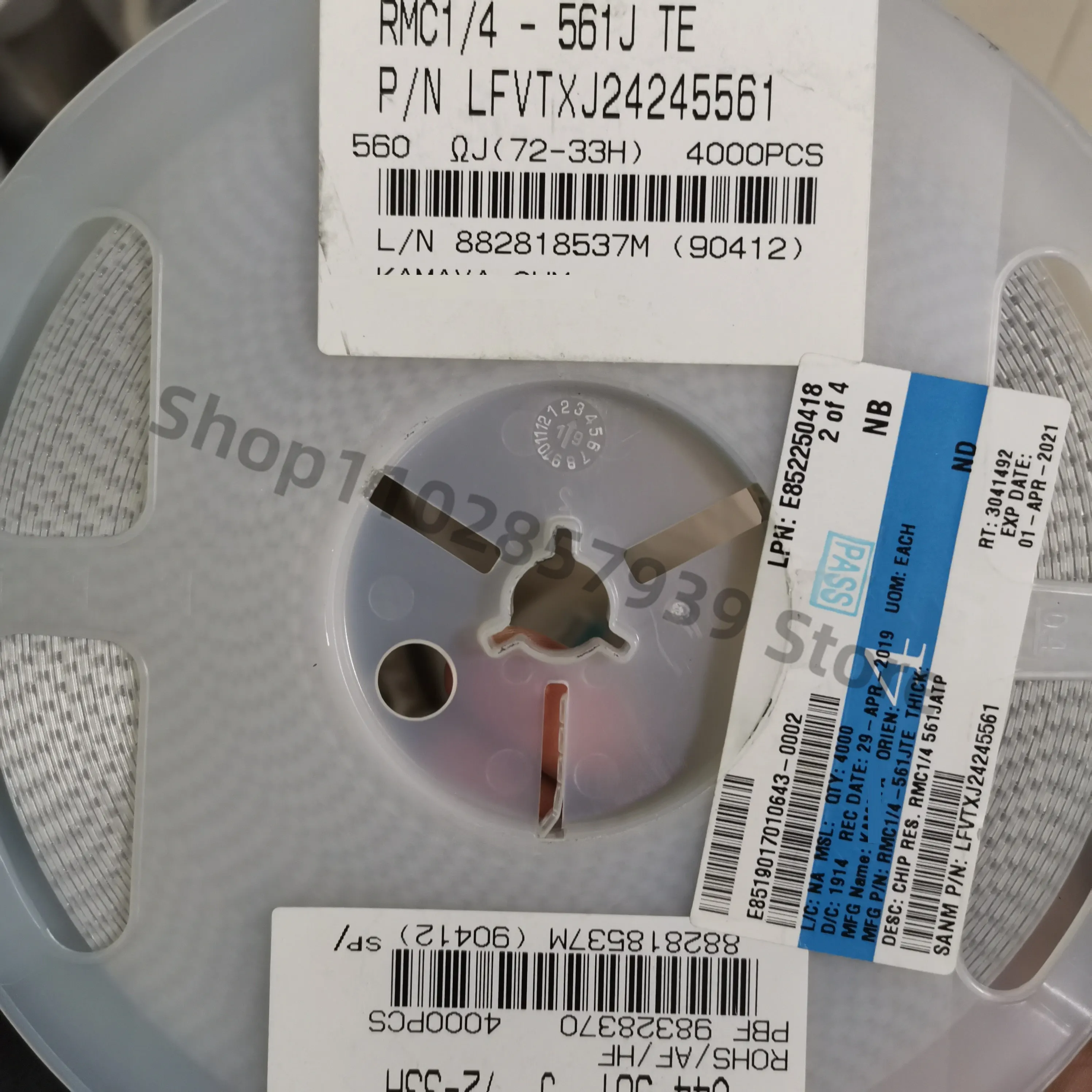 Rmc1/4-561jte,1210 56Ω ± 5% 500mw,バッチあたり50個-4000個