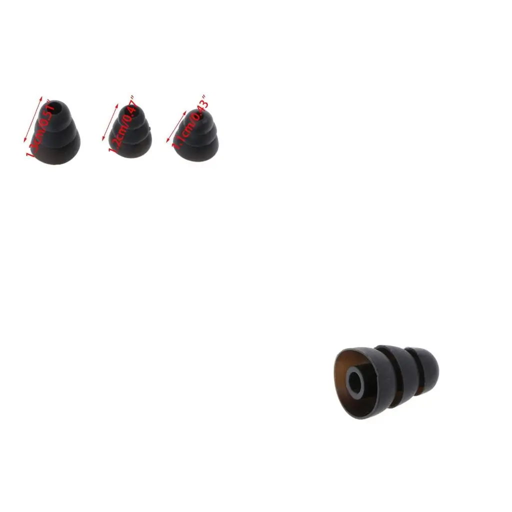  Headphone Eartip Earbud Ear Cover Earplugs Anti-slip Sleeve for In-Ear Ear Phone