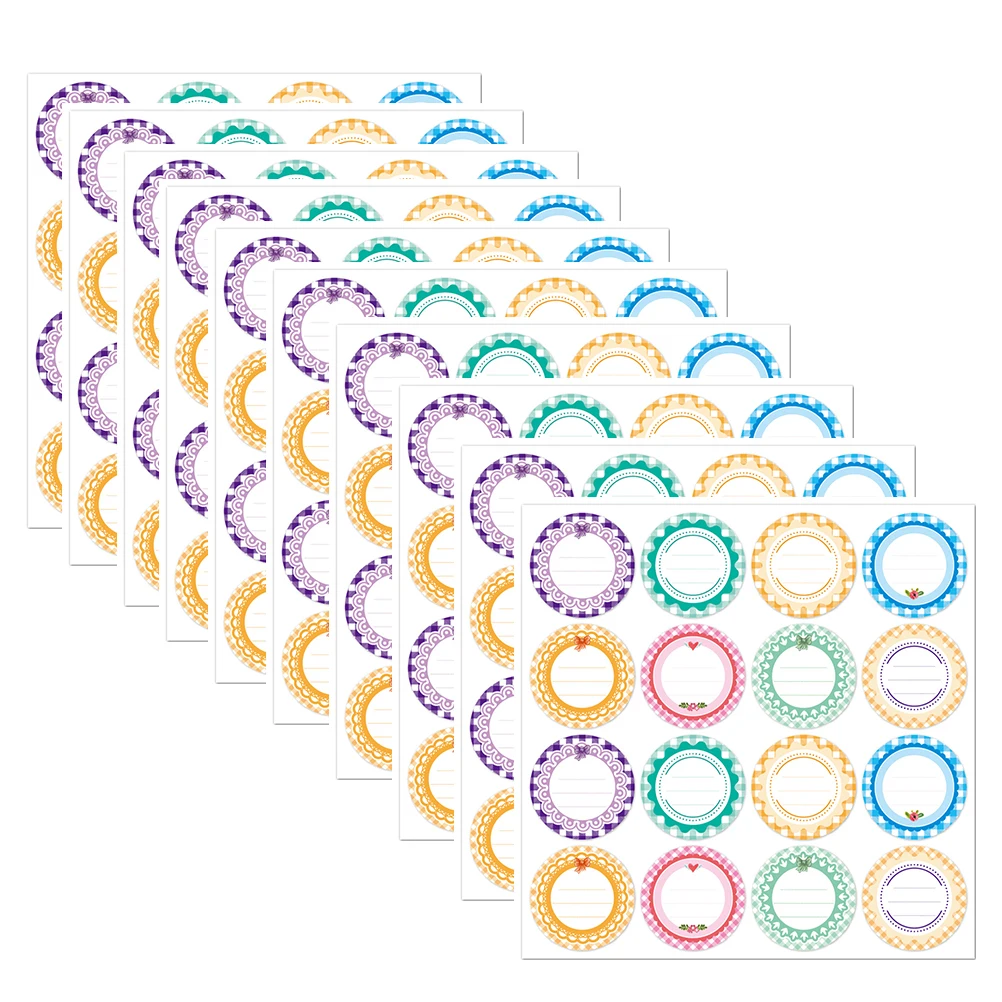 

10Pcs Canned Sealing Sticker Self-Adhesive Canning Label Beautiful Design for Gifts