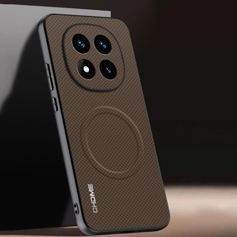 Für Xiaomi Redmi Note 14 Pro 5G Hülle Luxus Auto-Magnethalter Handyhülle Für Redmi Note14 Pro Silikon Stoßfeste Rückabdeckung