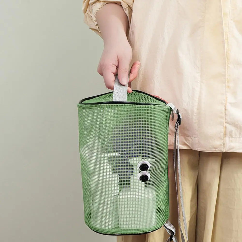 

Портативная сетчатая сумка для хранения, вместительная сетчатая сумка для хранения с регулируемым плечевым ремнем для купальников, закусок, организация на молнии