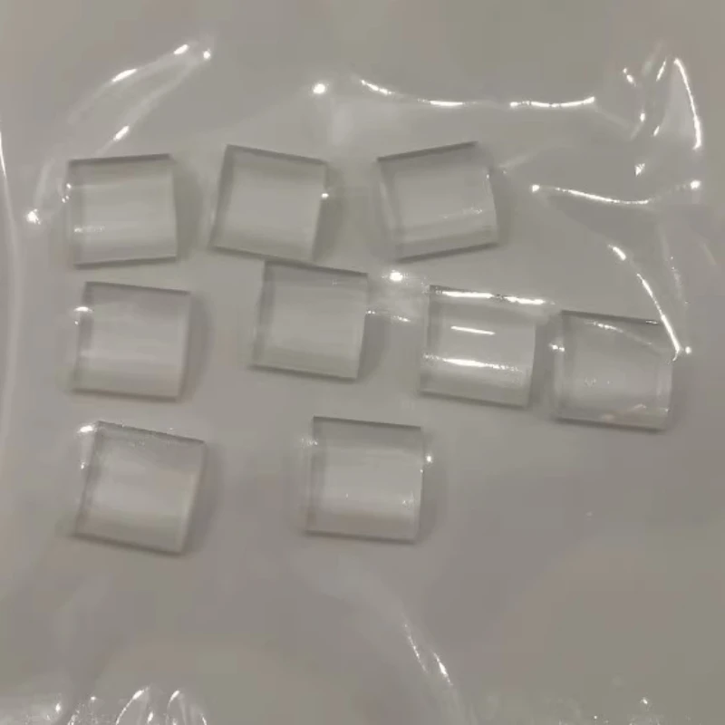10x10mm F15.7mm Plano Convex Cylindrical Lens H-K9L Optical Glass Condensing Lenses No Coating Accept Customization