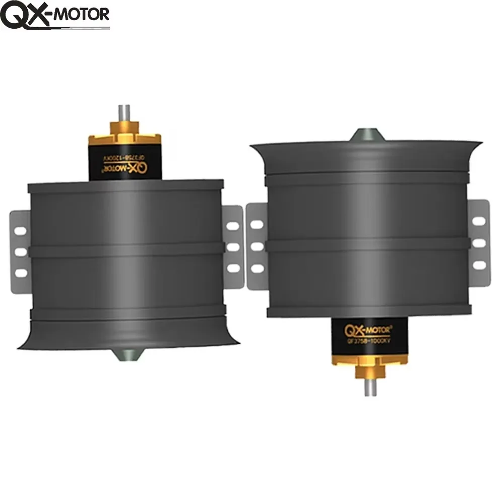 DroMaSsQX-Motor 90mm EDF QF3758 1000KV 1200KV Brushless Motor CW/CCW 12-Blades Ducted Fan For RC Airplane Drone