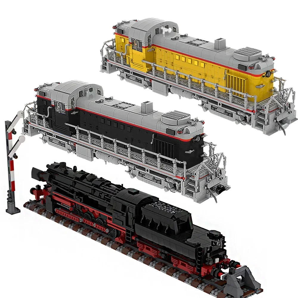 Grizzly Flats Retro steam 75955 Magic train Time Train Union Alco RS-2 10277 Steampunk Crocodile Locomotive 0277 Zabawka Prezent Dziecko