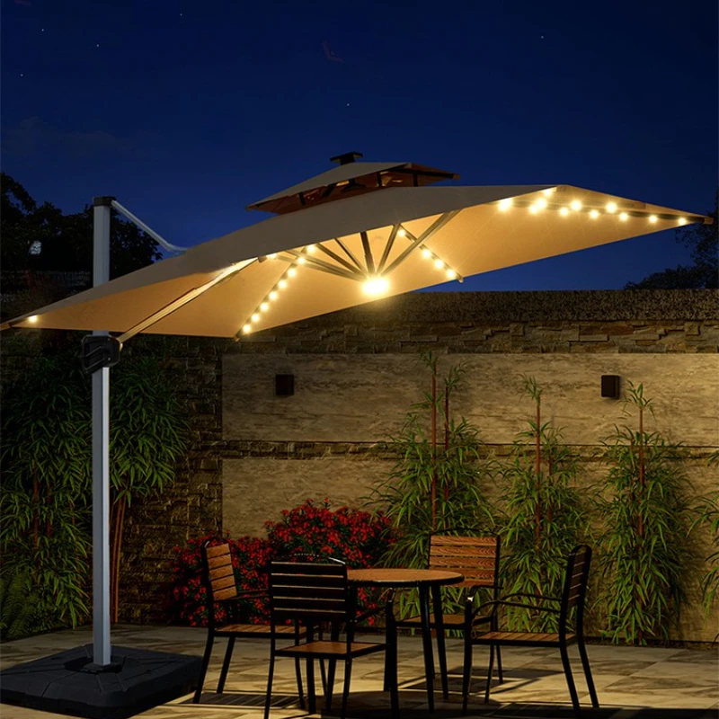 

Outdoor Parasol Garden Umbrella Outdoor Garden Solar Roman Umbrella Terrace Home Stall Large Sun Umbrella