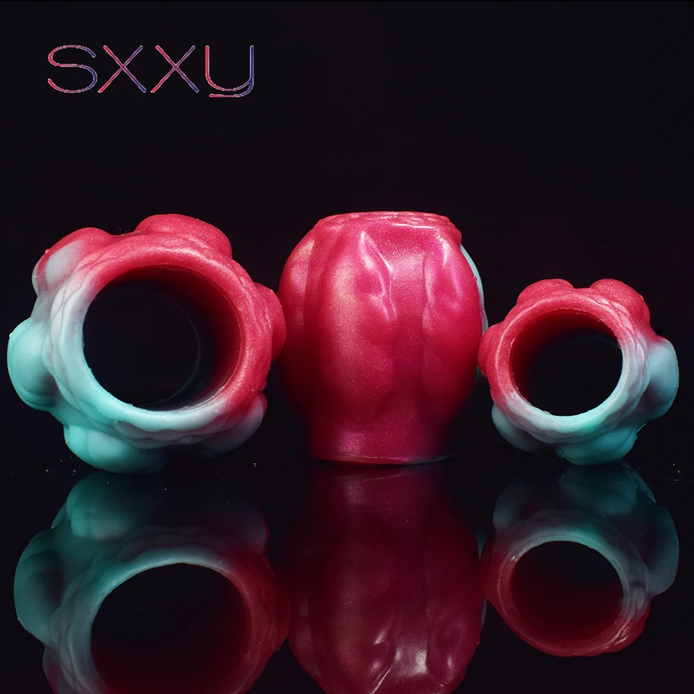 

SXXY New Silicone Knot For Dildo Cock Enlargement Three Size To Choose Penis Sleeve Stretchable Sex Toy For Women Men Sexy Shop