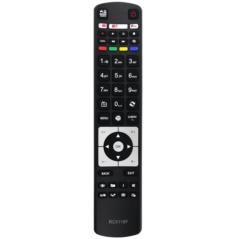 Piezas de Repuesto de Control remoto para Smart TV Hitachi, RC5118F, RC5117, RC5118, 42HYT42U, 50HYT62UH, 1 unidad