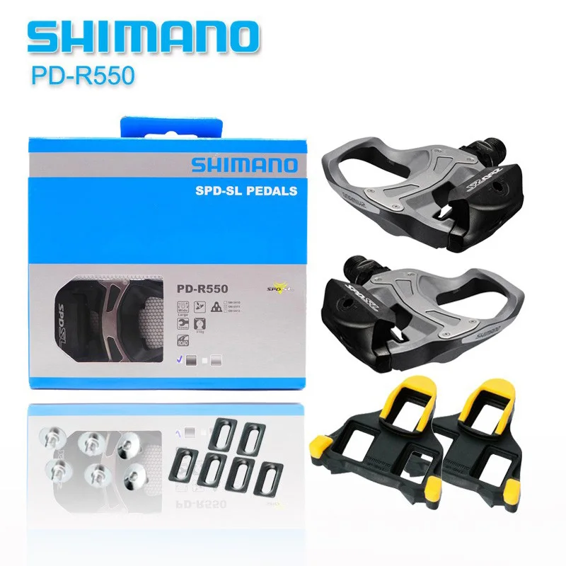 PD R550 Self-Locking SPD Pedals Components Using for Bicycle Racing Road Bike Parts pd-r550 pedal