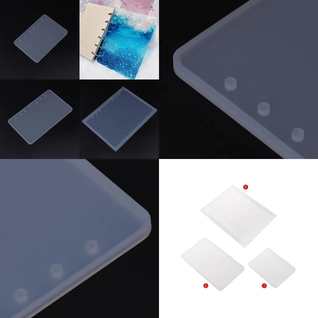 

P9FE Силиконовая плесень DIY Ремесленная книжка в форме A5A6A7 зеркало
