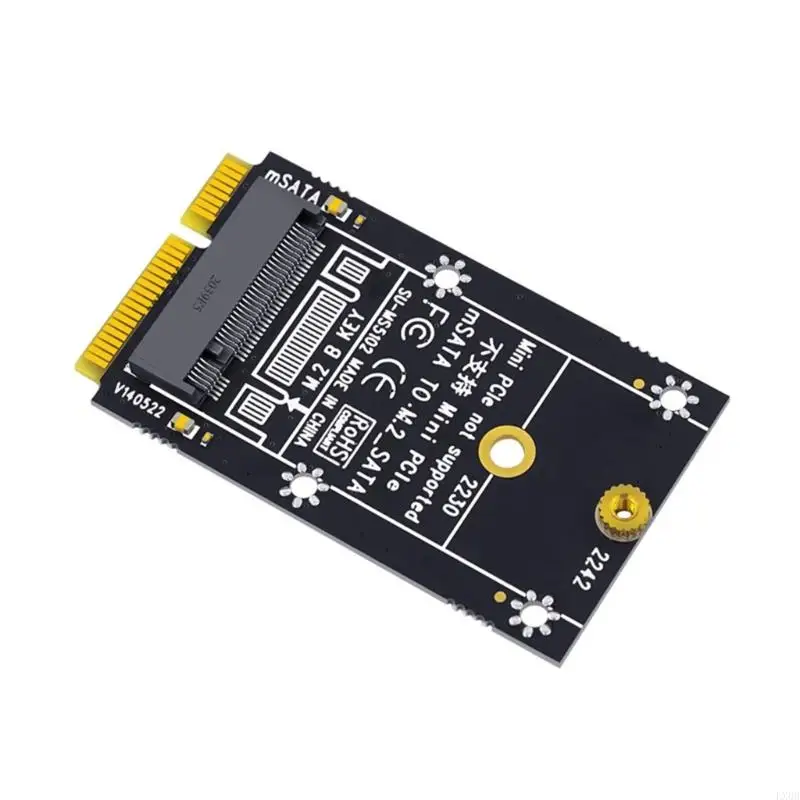 LX0B MSATA ถึง M.2 Adapter Card MSATA เป็นตัวแปลง NGFF สำหรับฮาร์ดดิสก์ SSD Expansi