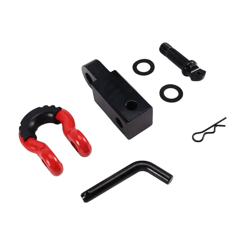 A54K-Double Hole Shackle Block Recovery Hitch Receiver D-Ring Hitch Pin Powder Coat For SUV Trucks Jeep Off-Road